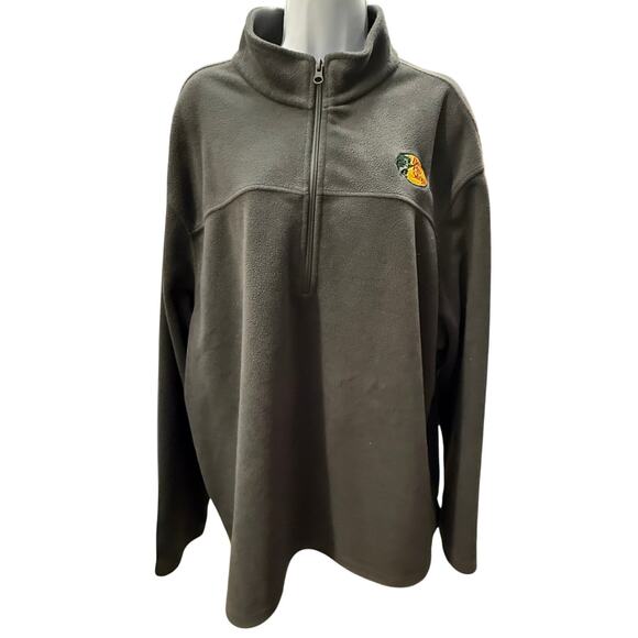 Bass Pro Shops 1/4 Zip Fleece Pullover Mens 2XL gray Jacket Sweatshirt fleece - Picture 1 of 4
